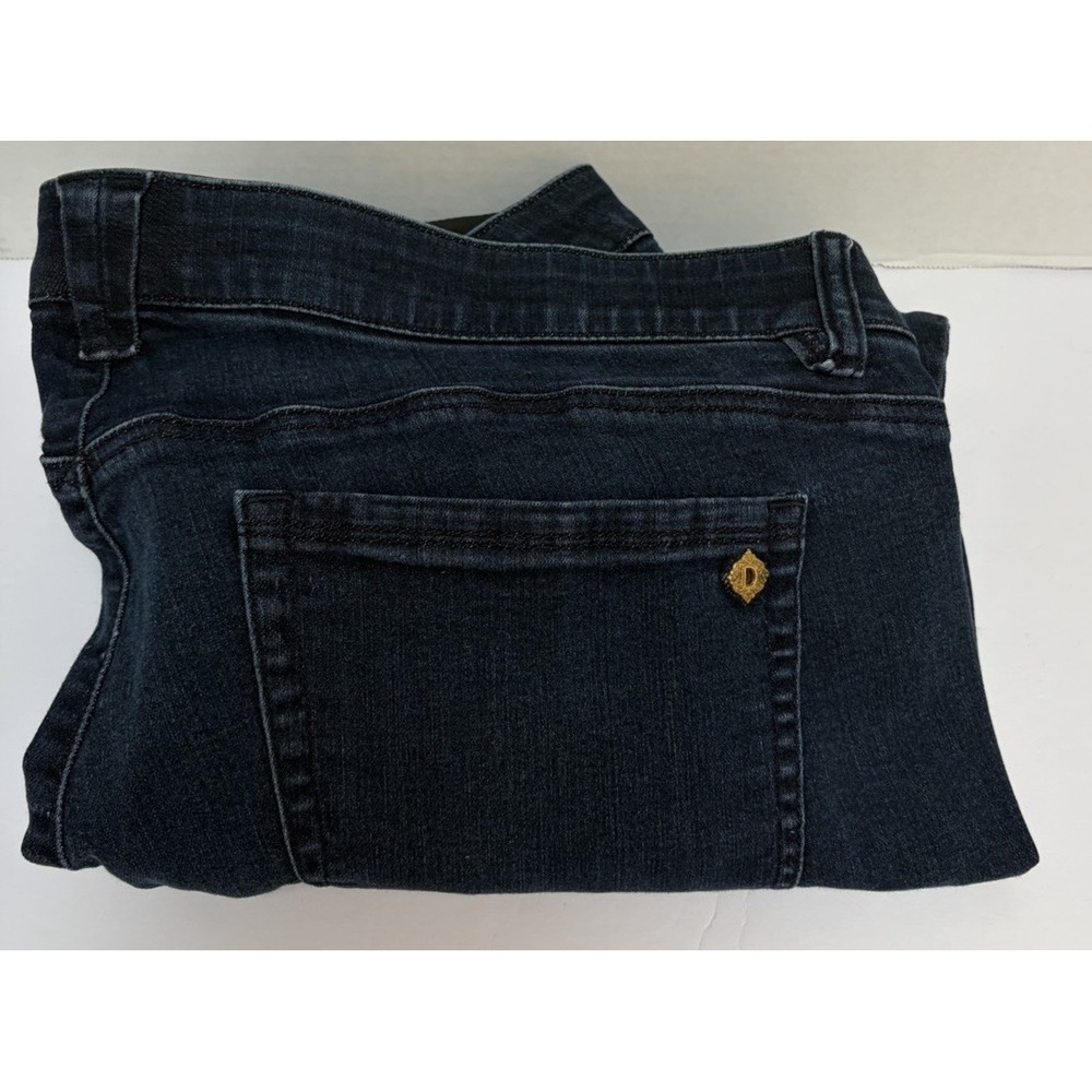 Democracy "Ab"technology Mid-Rise Boot Cut Dark Wash Jeans Size 22W No Distress